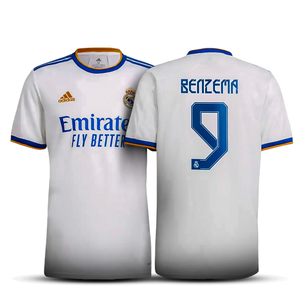 Camiseta Real Madrid 21/22 – Primera Equipación - 9 Benzema