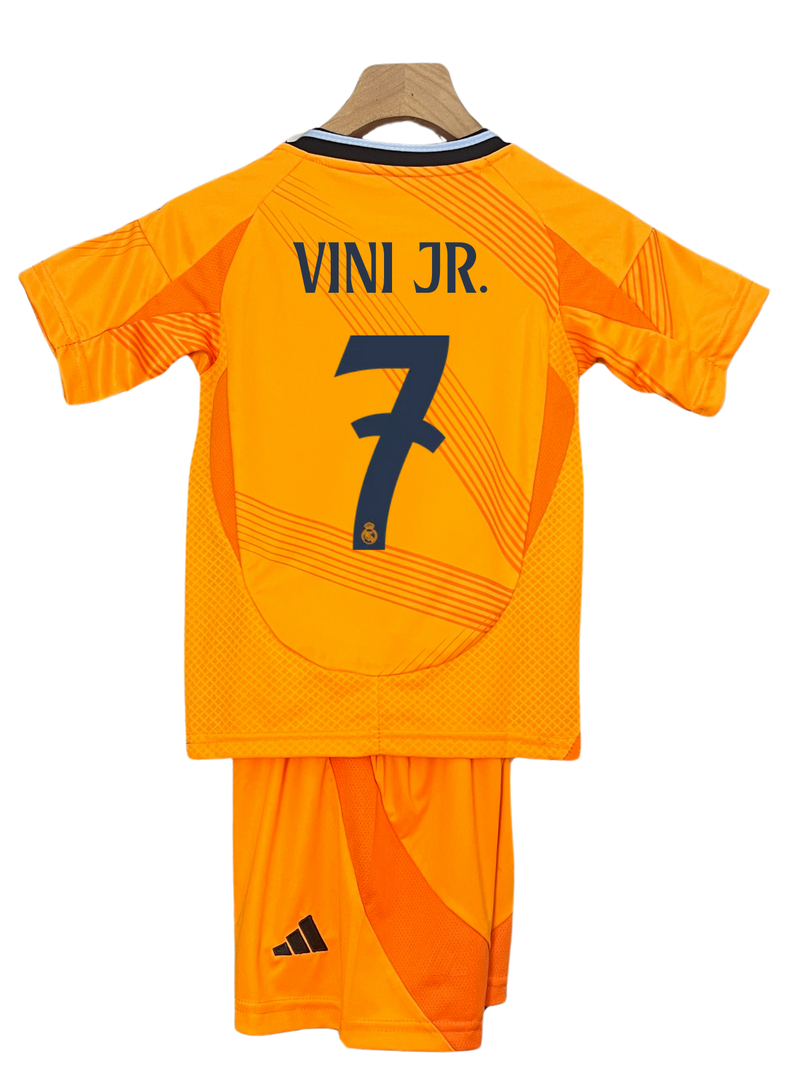 Conjunto Niños Real Madrid 24/25 – Segunda Equipación - 7 Vini JR.