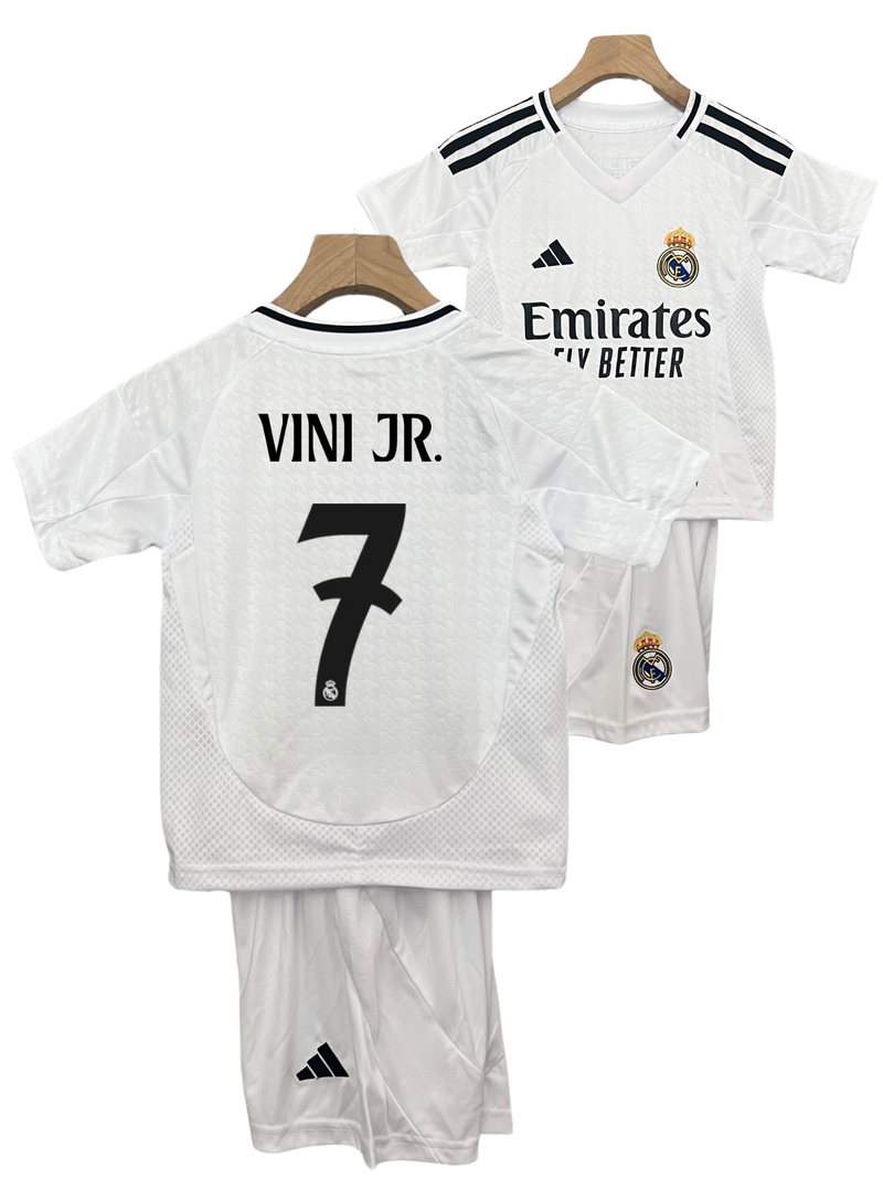 Conjunto Niños Real Madrid 24/25 – Primera Equipación - 7 Vini JR.