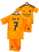 Conjunto Niños Real Madrid 24/25 – Segunda Equipación - 7 Vini JR.