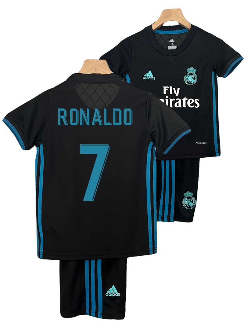 Conjunto Niños Real Madrid 17/18 – Segunda Equipación - 7 Ronaldo