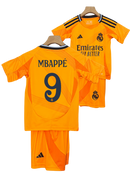 Conjunto Niños Real Madrid 24/25 – Segunda Equipación - 9 Mbappé