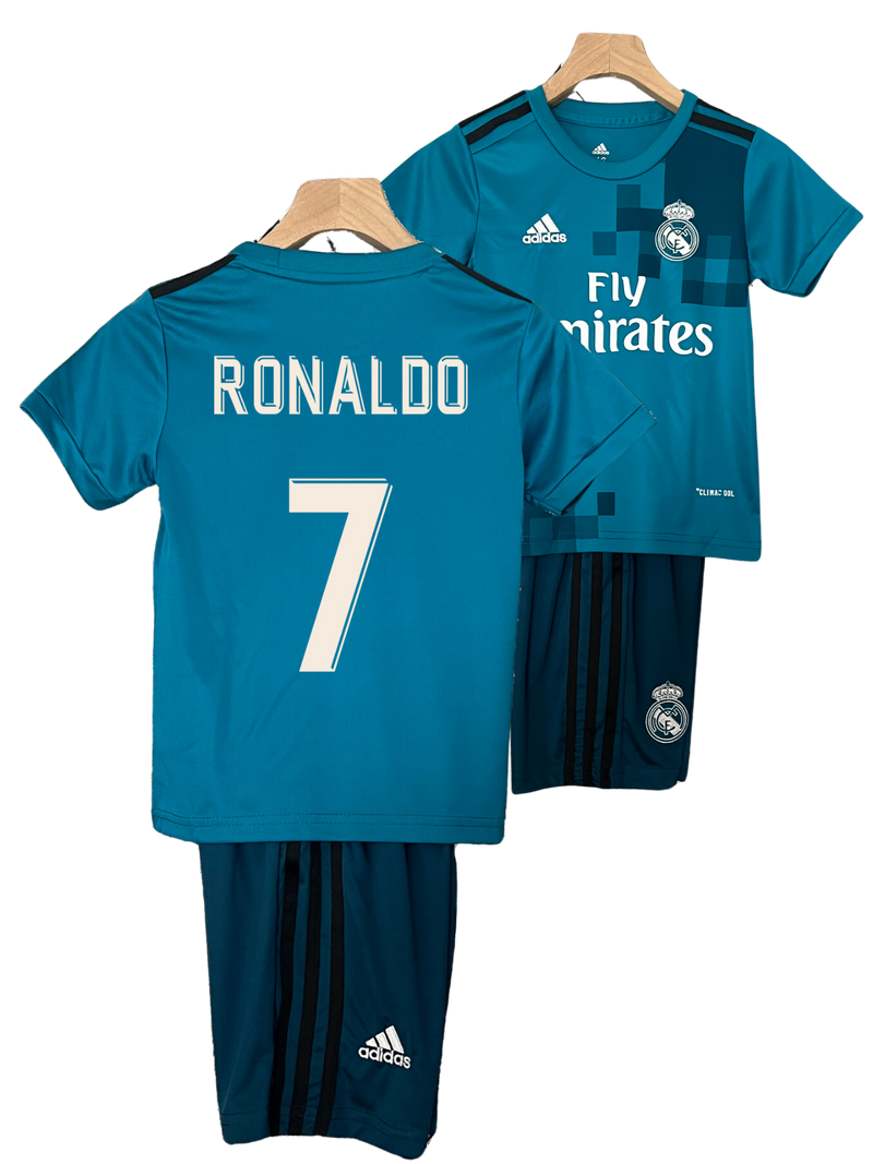 Conjunto Niños Real Madrid 17/18 – Tercera Equipación - 7 Ronaldo