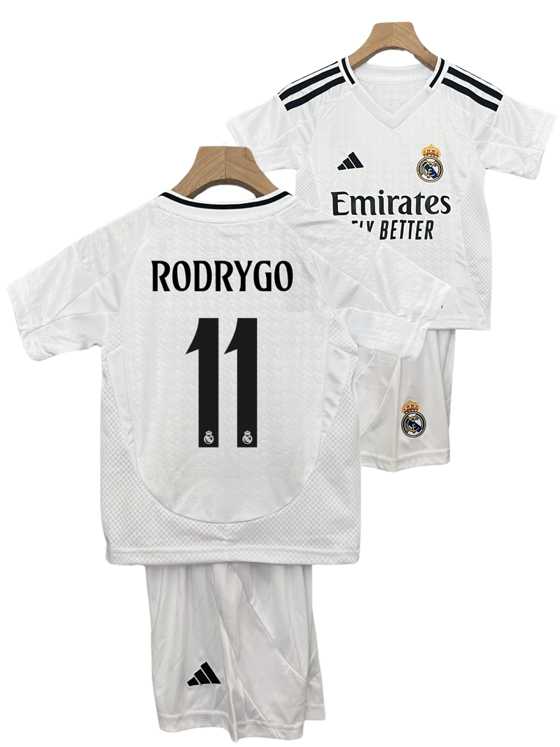 Conjunto Niños Real Madrid 24/25 – Primera Equipación - 11 Rodrygo
