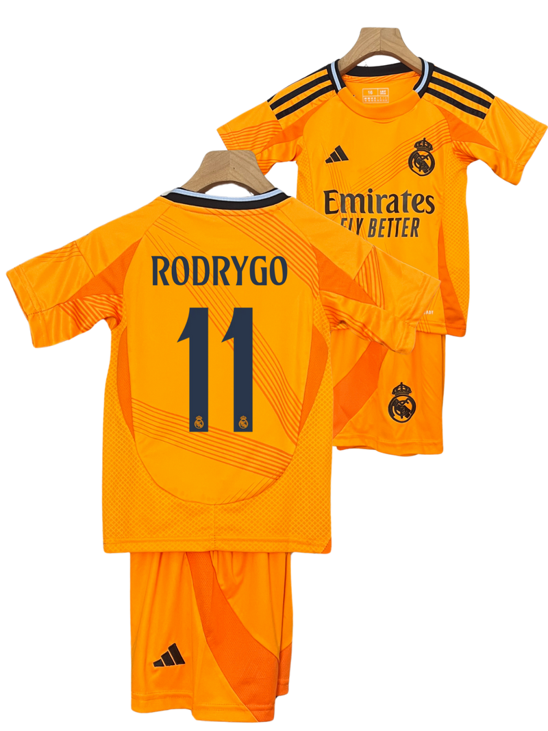 Conjunto Niños Real Madrid 24/25 – Segunda Equipación - 11 Rodrygo