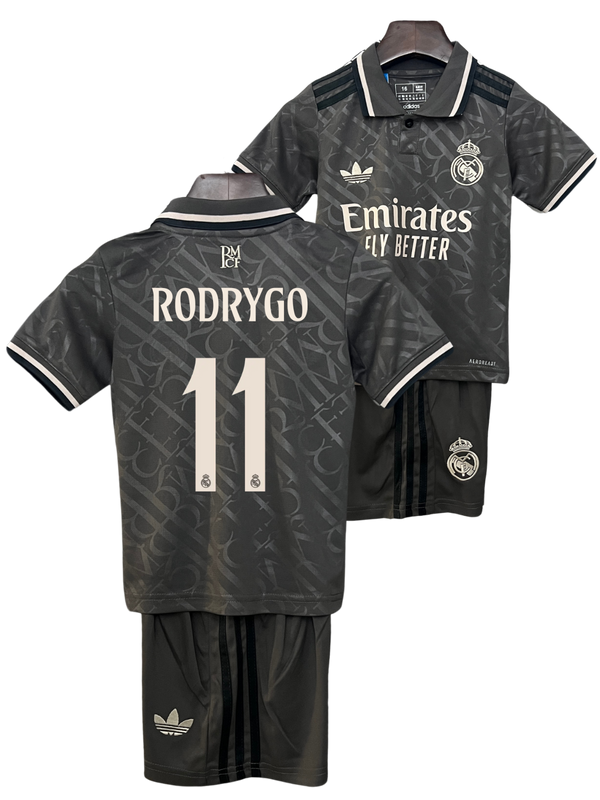 Conjunto Niños Real Madrid 24/25 – Tercera Equipación - 11 Rodrygo