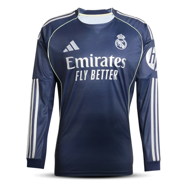 Camiseta Manga Larga Real Madrid 25/26 – Segunda Equipación