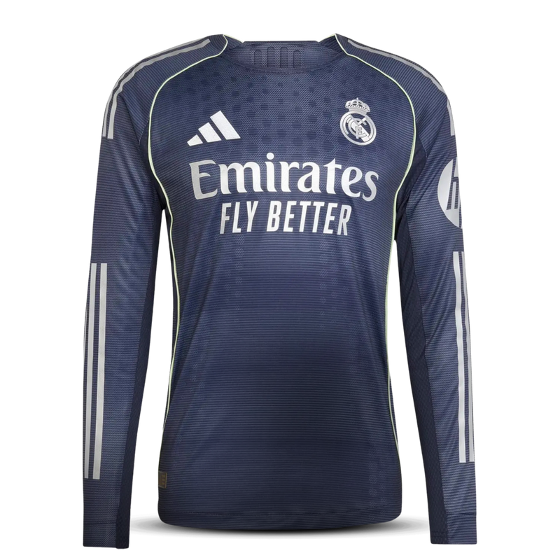 Camiseta Manga Larga Real Madrid 25/26 – Segunda Equipación
