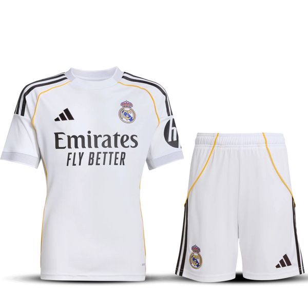 Conjunto Niños Real Madrid 25/26 – Primera Equipación