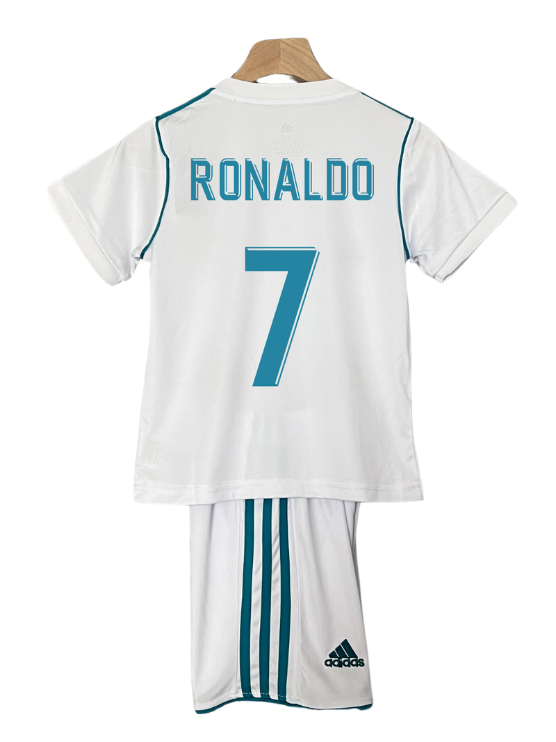 Conjunto Niños Real Madrid 17/18 – Primera Equipación - 7 Ronaldo