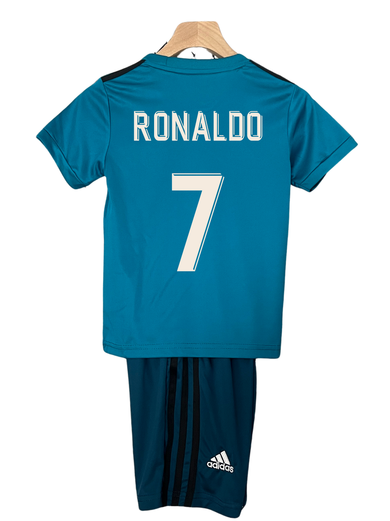 Conjunto Niños Real Madrid 17/18 – Tercera Equipación - 7 Ronaldo