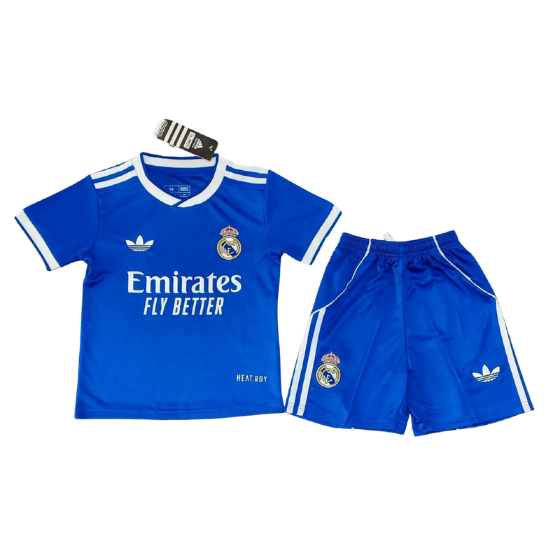 Conjunto Niños Real Madrid 25/26 – Tercera Equipación