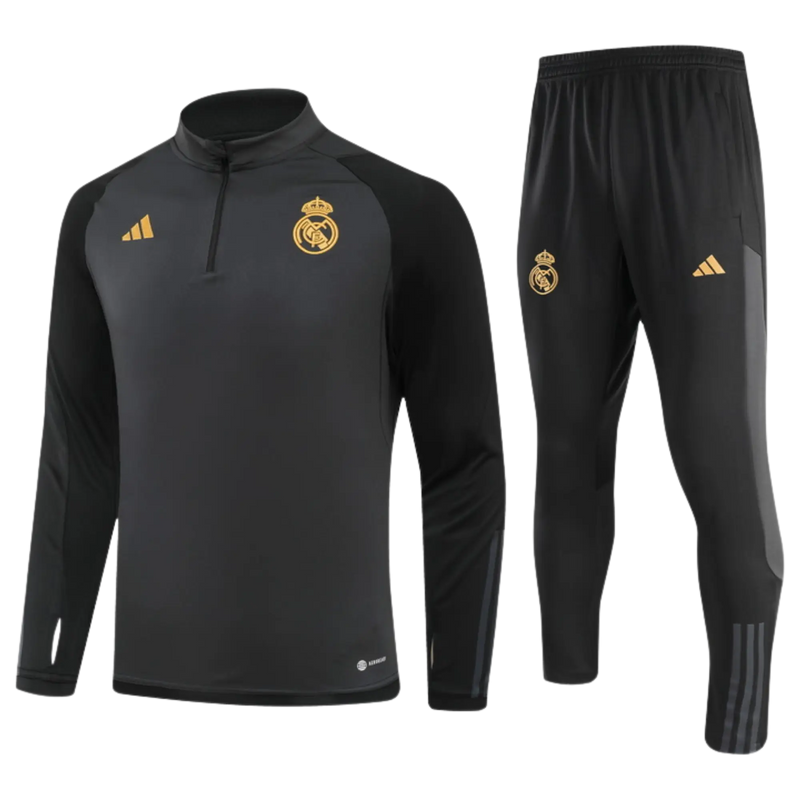Kit Chándal Real Madrid - Negro/Dorado
